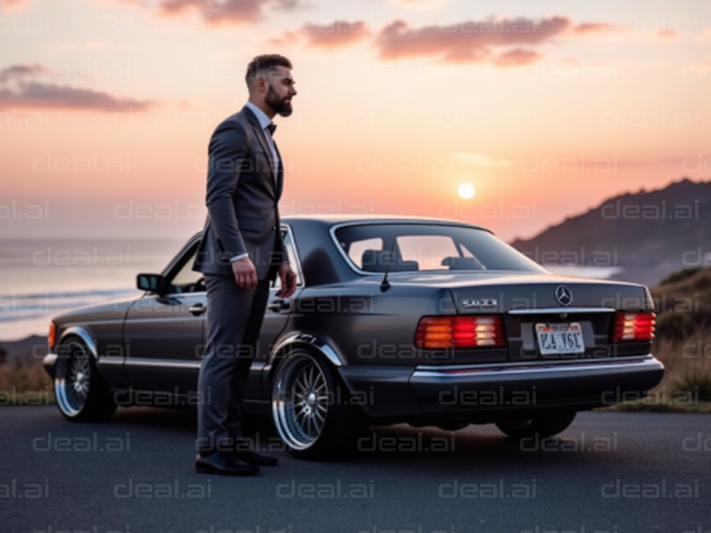 Elegance by the Coastline Sunset