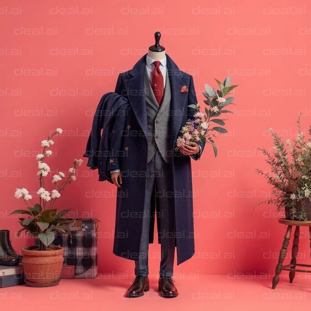 Dapper Mannequin with Flowers