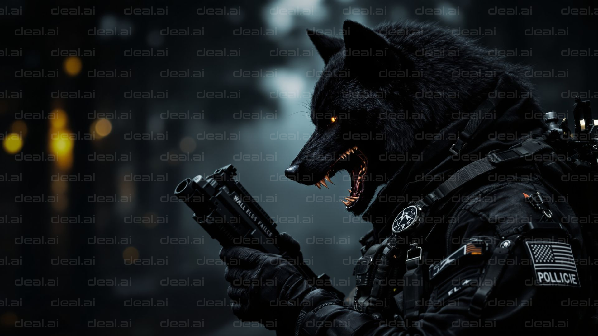 Wolf Warrior in Tactical Gear
