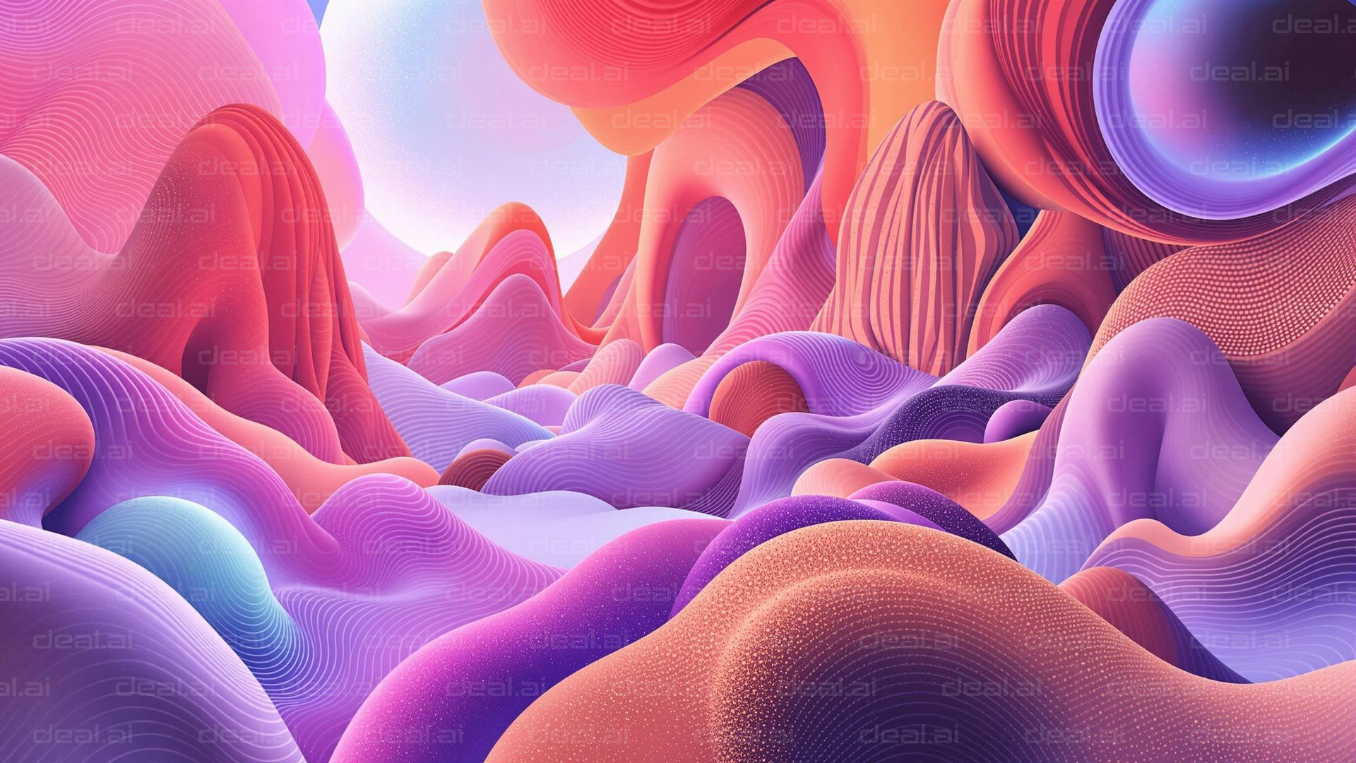 Surreal Dreamscape in Pastel Hues