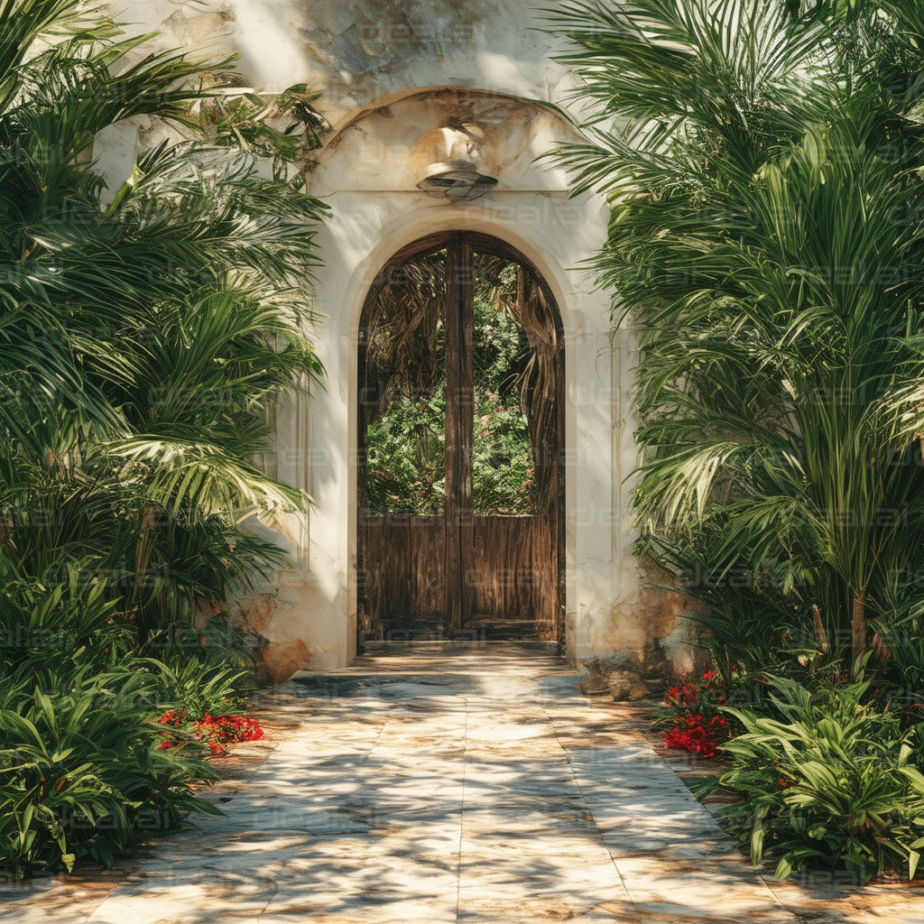 "Enchanted Garden Entrance"