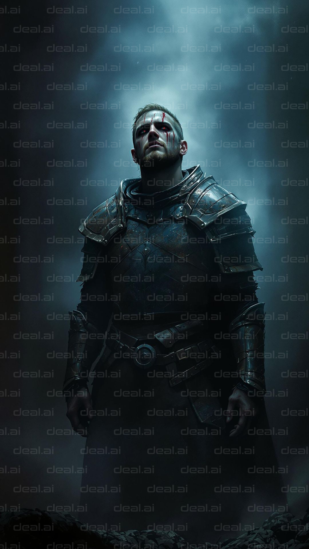Warrior in Armor: Heroic Gaze