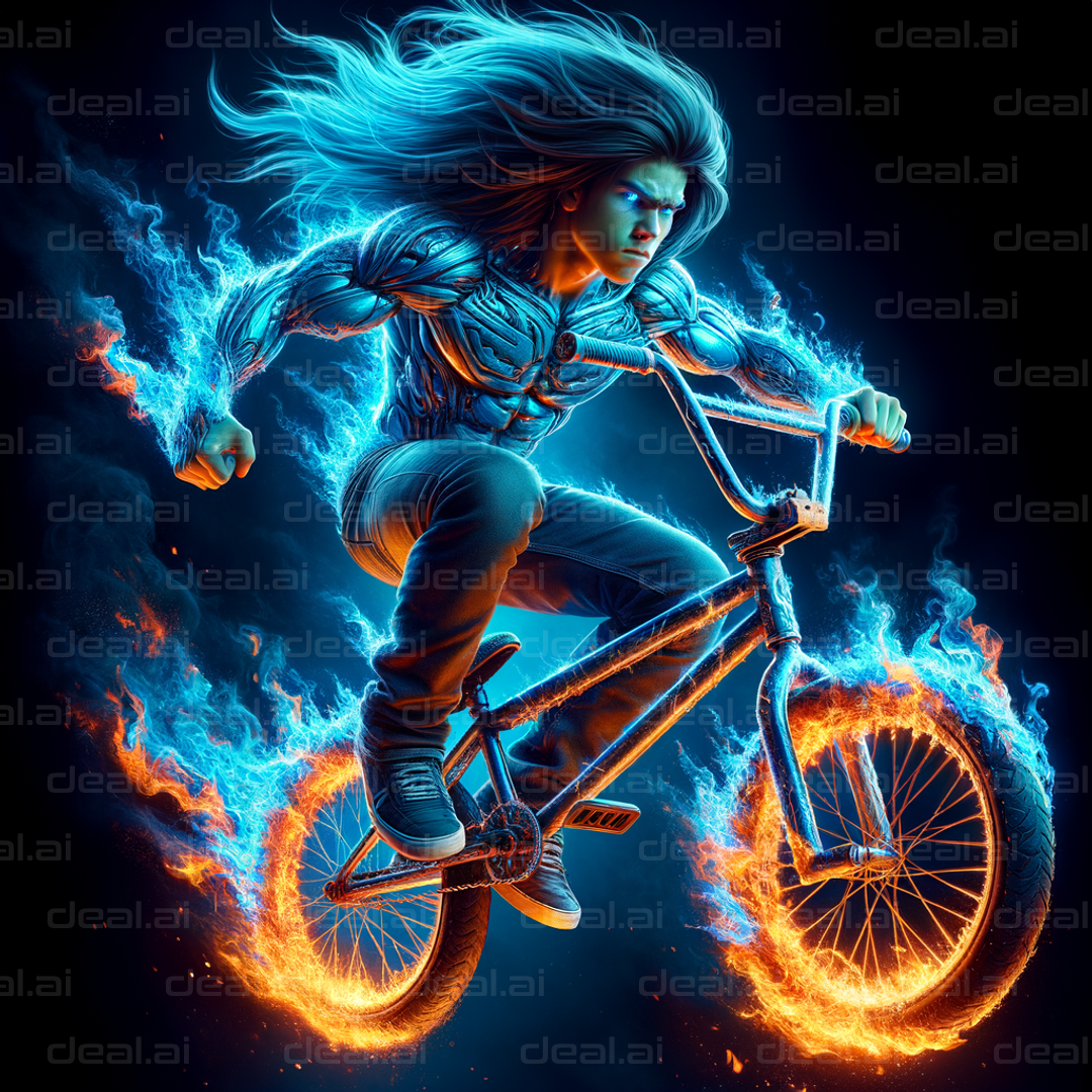 Fire and Ice BMX Rider