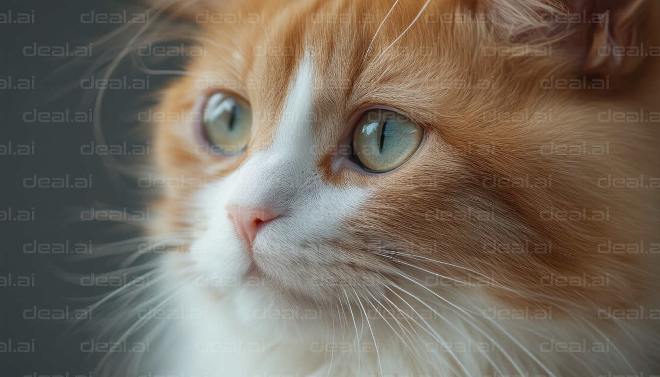 "Majestic Ginger Cat Close-up"