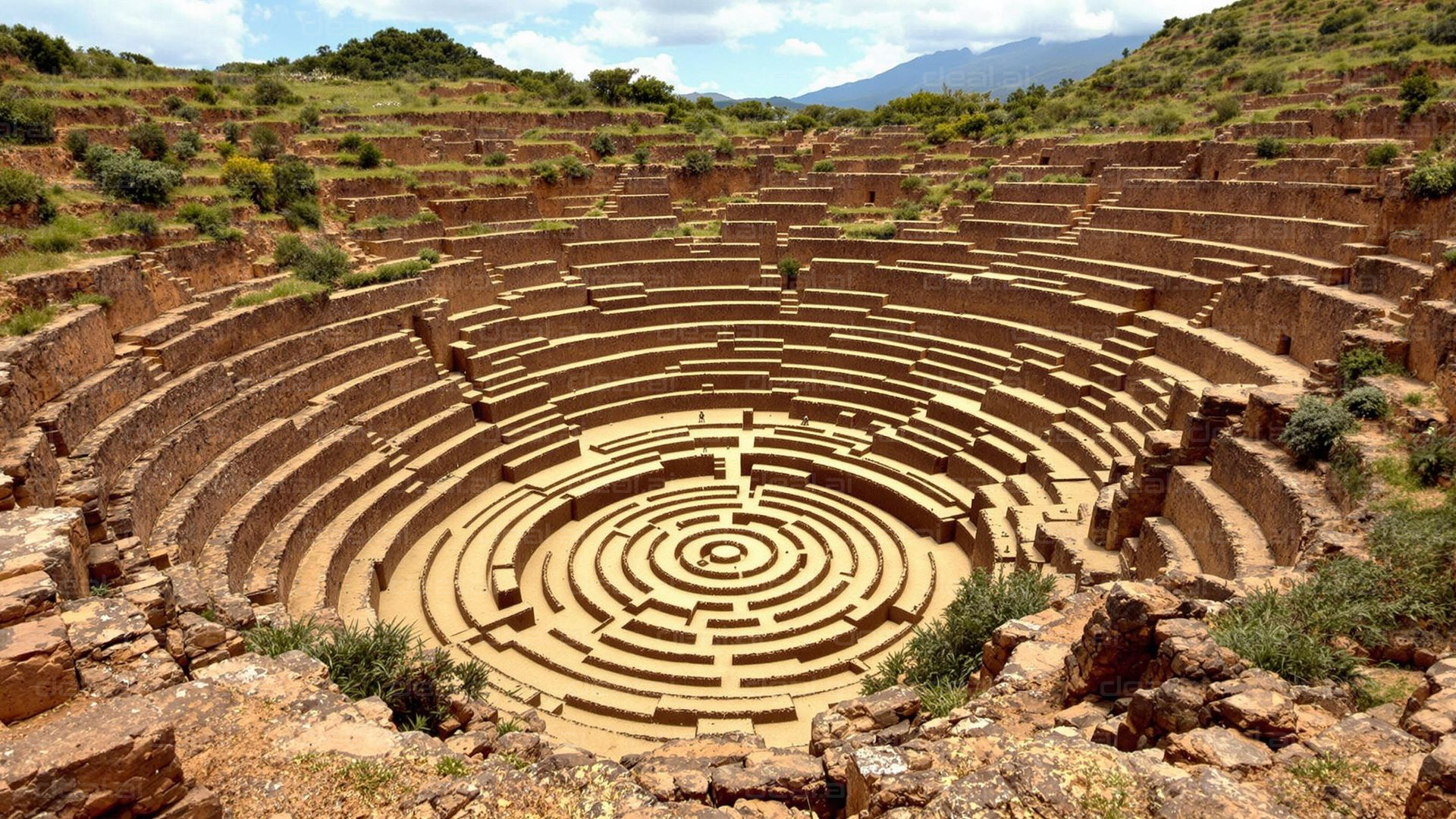 Ancient Stone Ringed Amphitheater