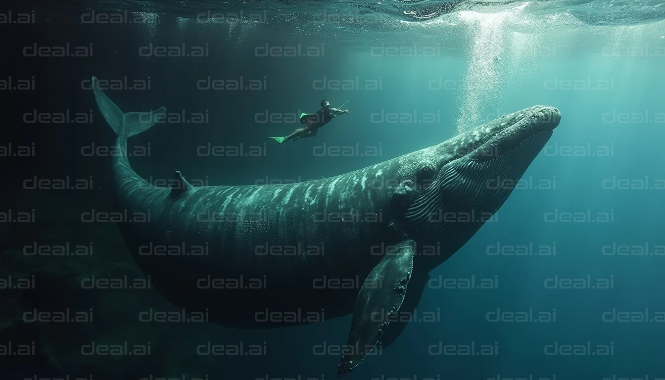 Diver and Whale Majesty