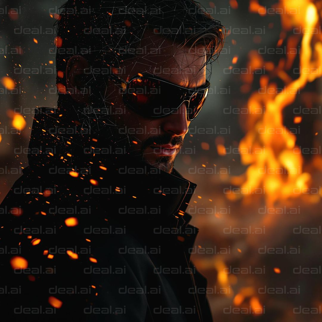 "Fiery Stare in a Blaze of Sparks"