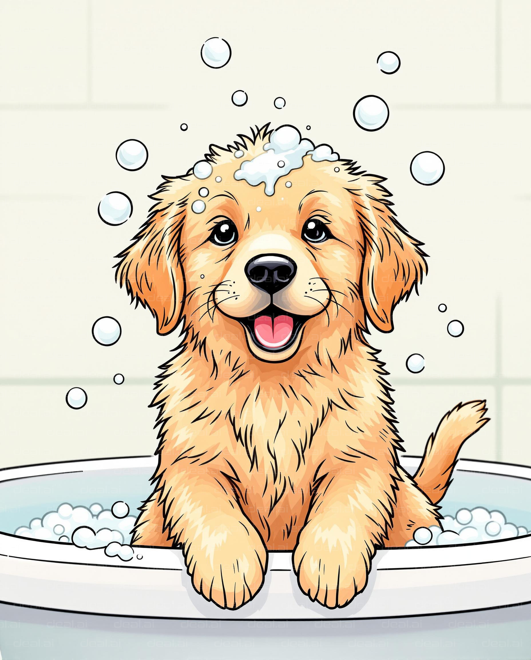 Puppy's Bubble Bath Bliss