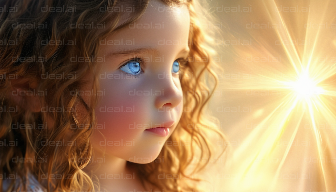 "Child's Curiosity in Sunlight"
