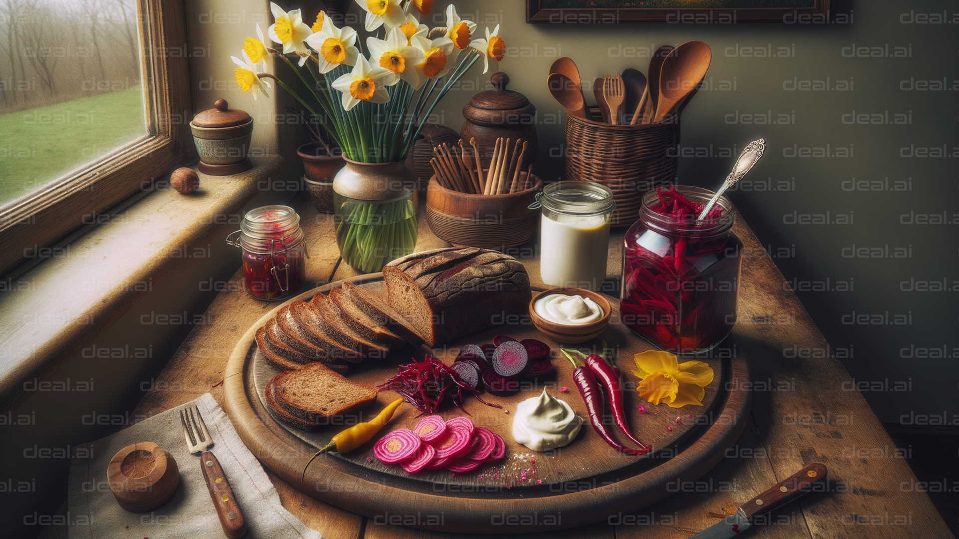 Rustic Kitchen Still Life