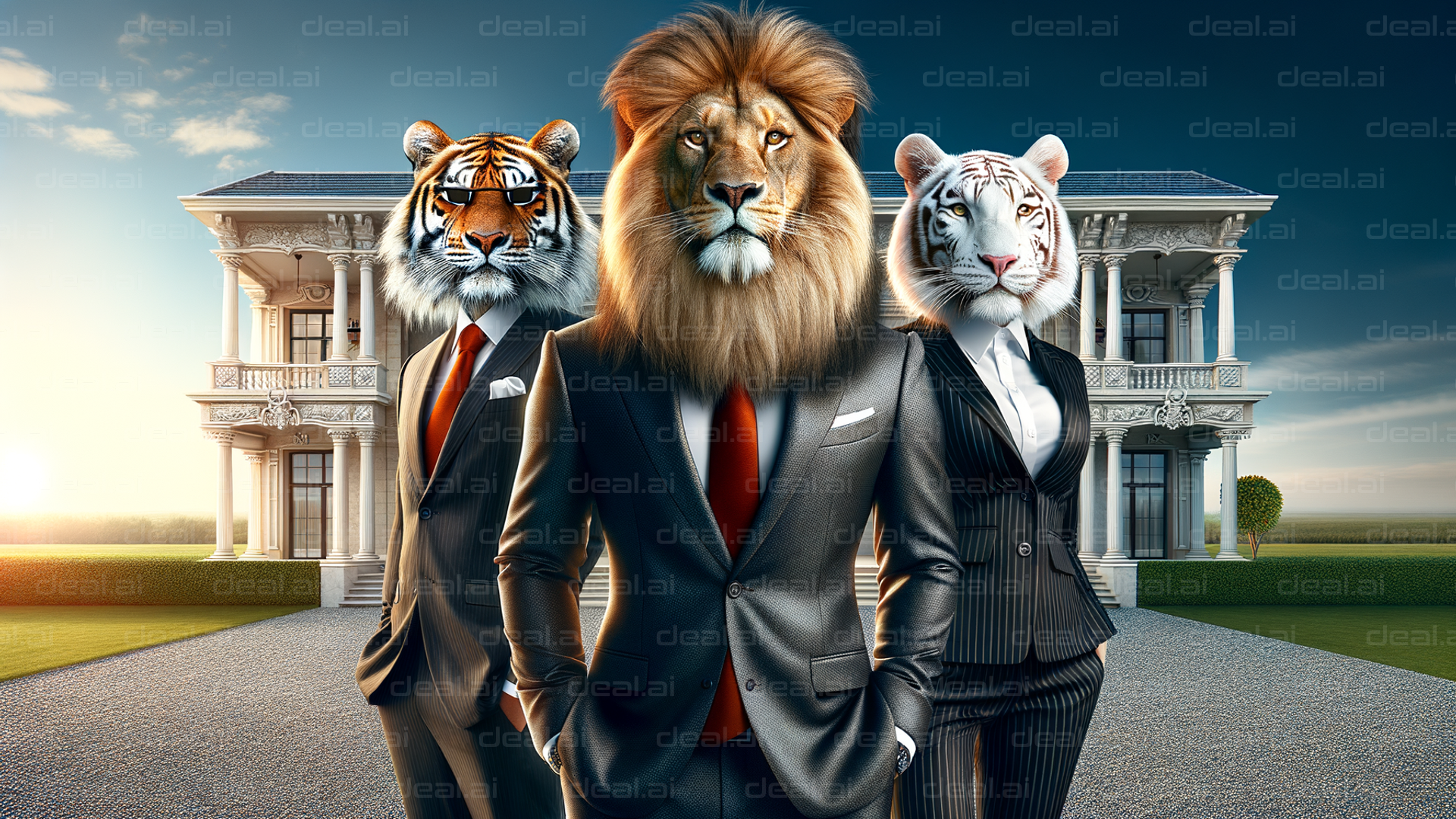 "Animal Executives in Suits"