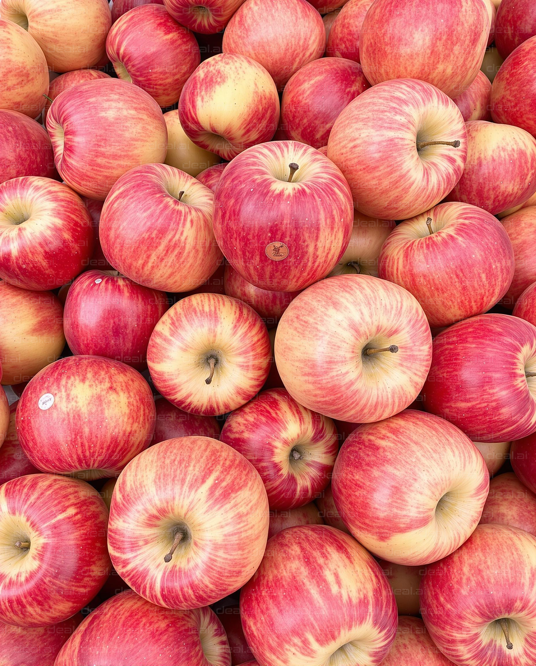 Fresh Red Apples Galore