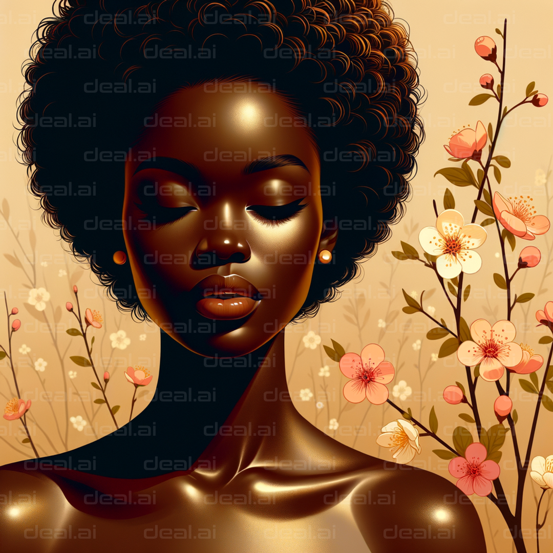 Serene Beauty in Blossom Artwork