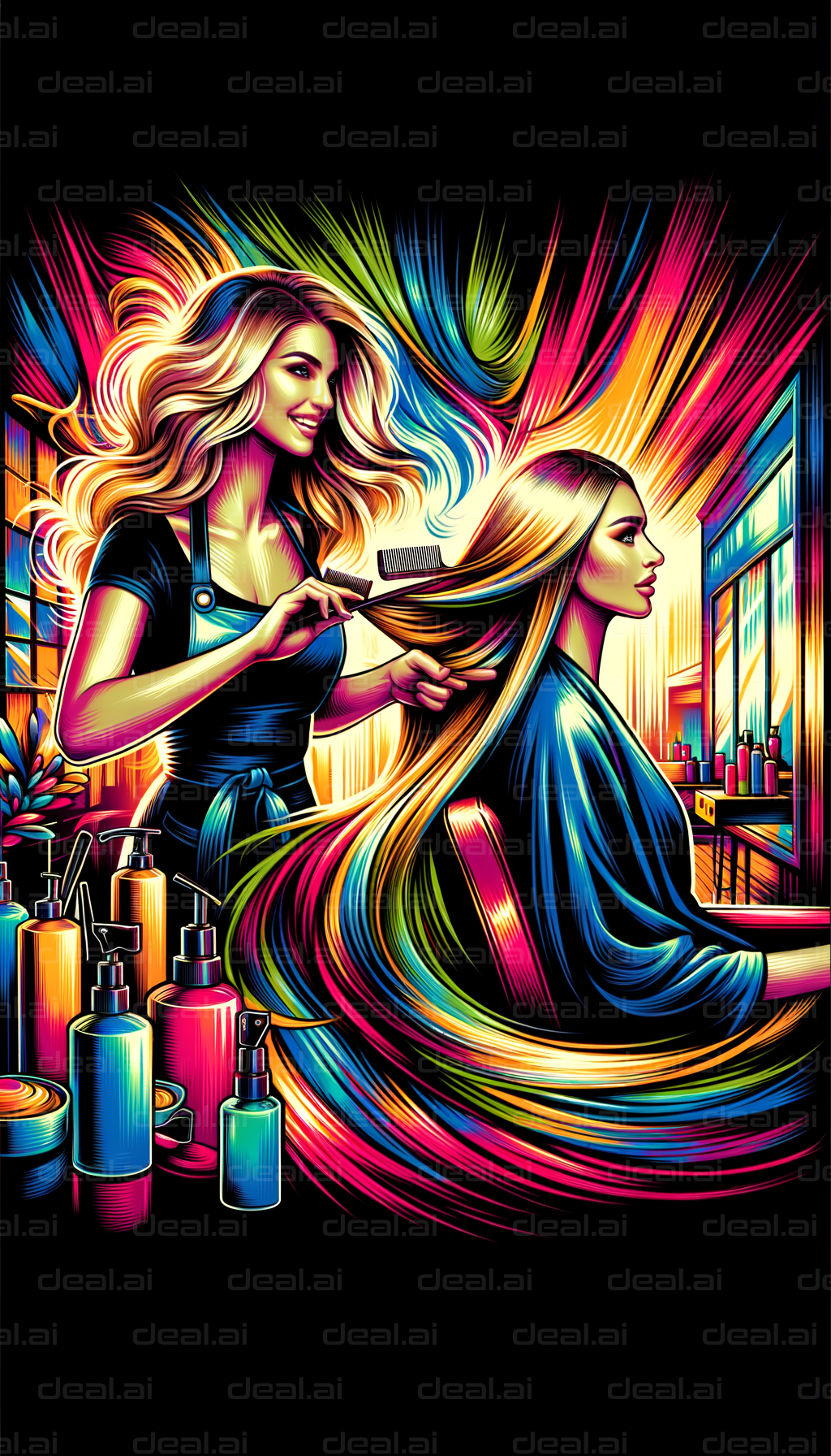 "Vibrant Salon Experience"