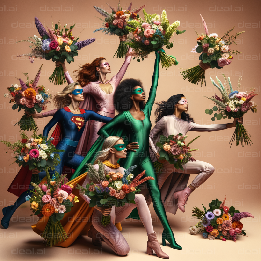 Superheroes with Bouquets of Power