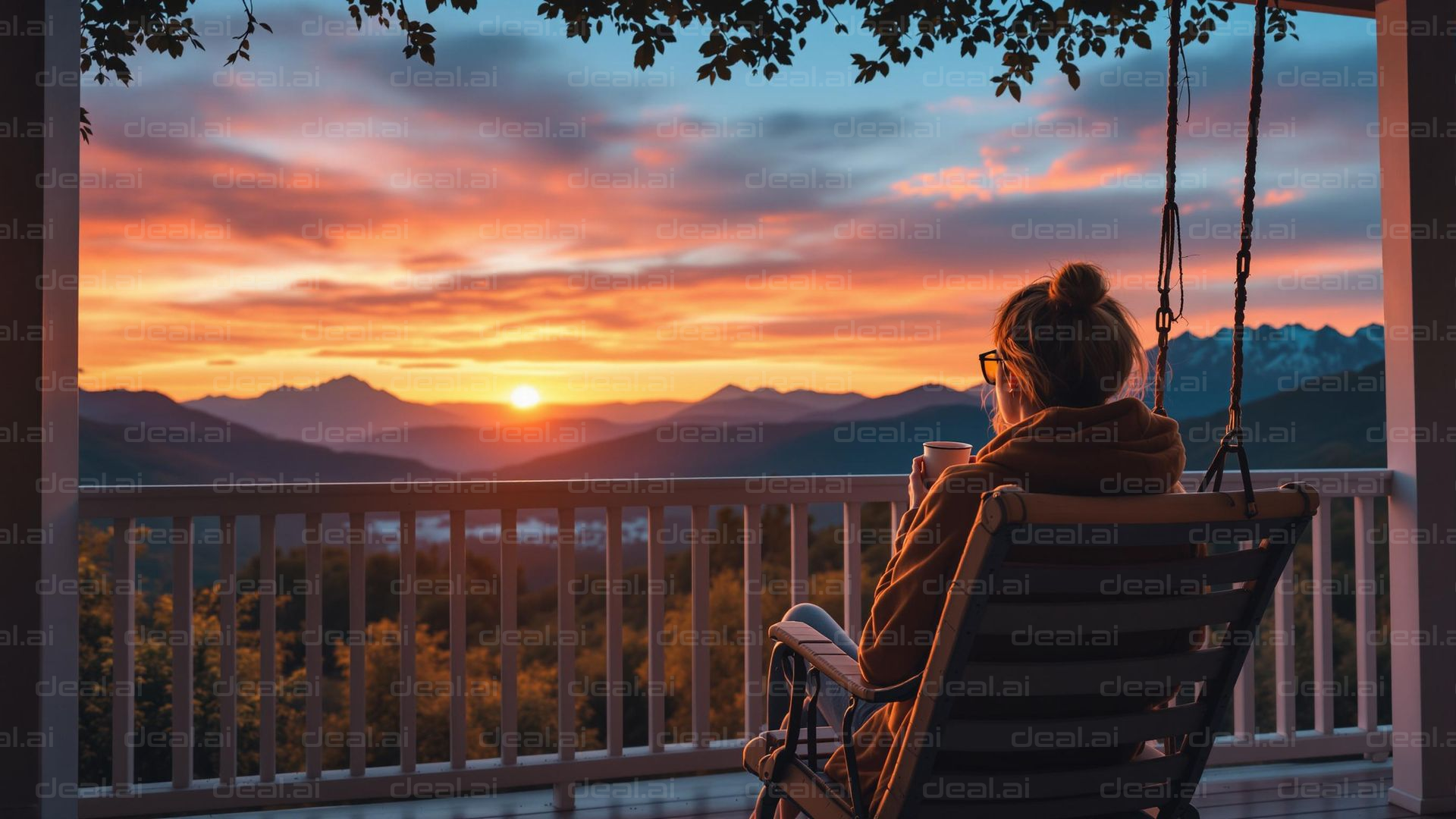 Sunset Serenity on the Porch