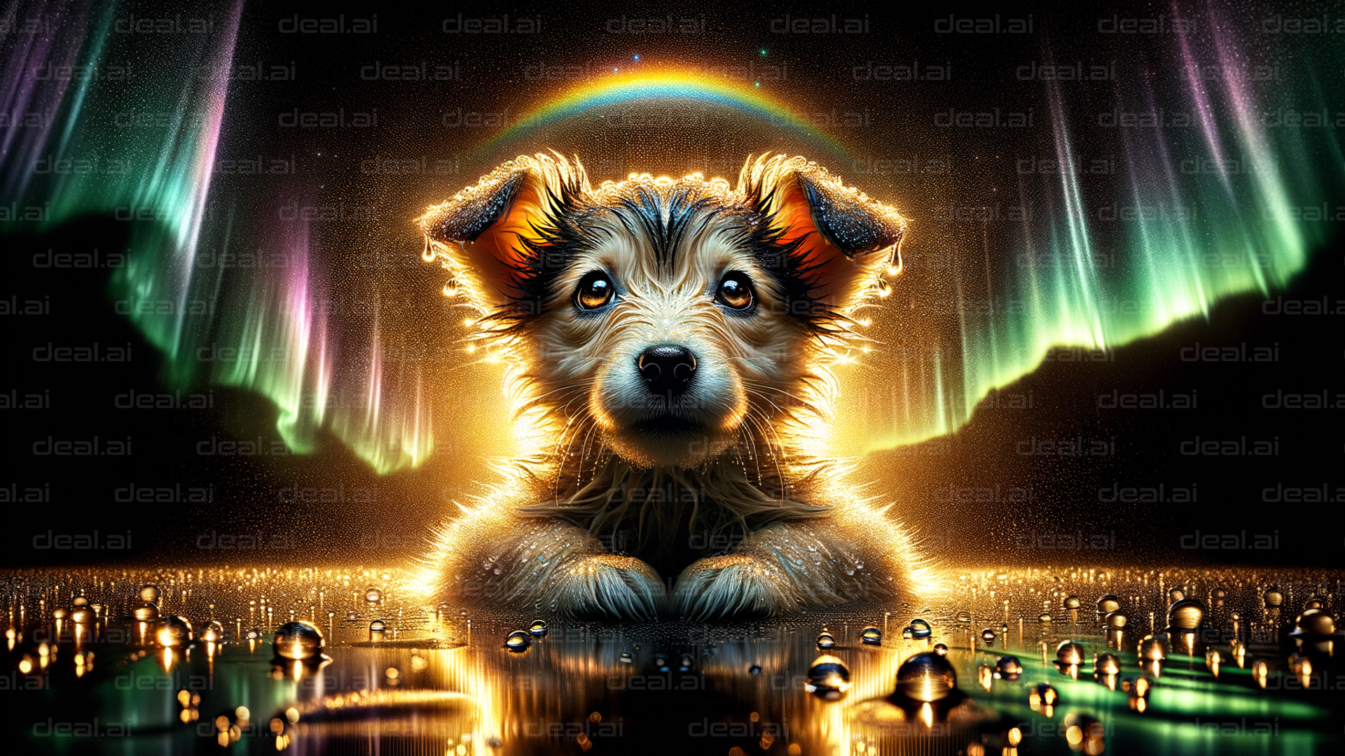 Aurora Pup: A Magical Dreamscape
