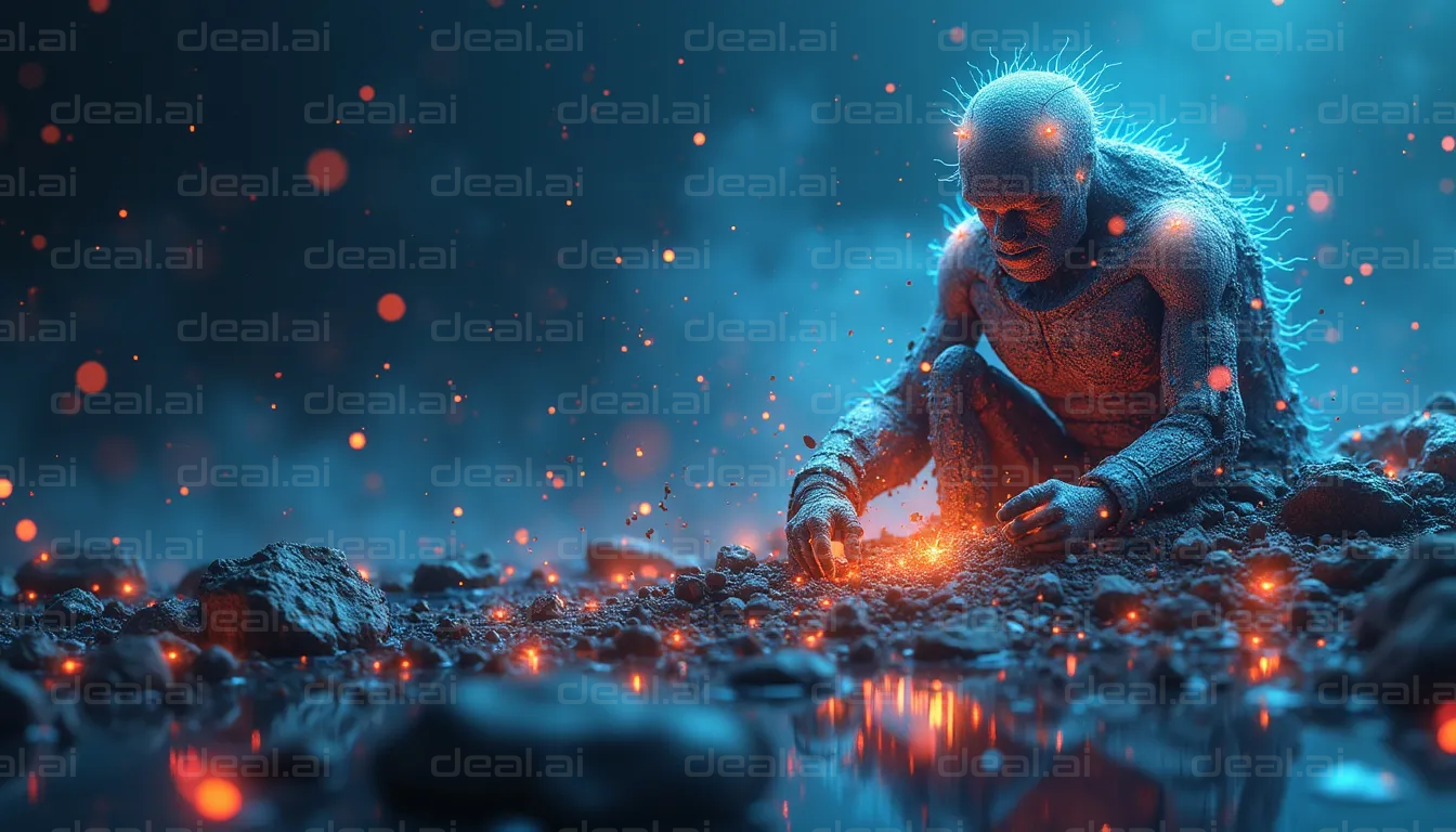 Celestial Being Amidst Embers