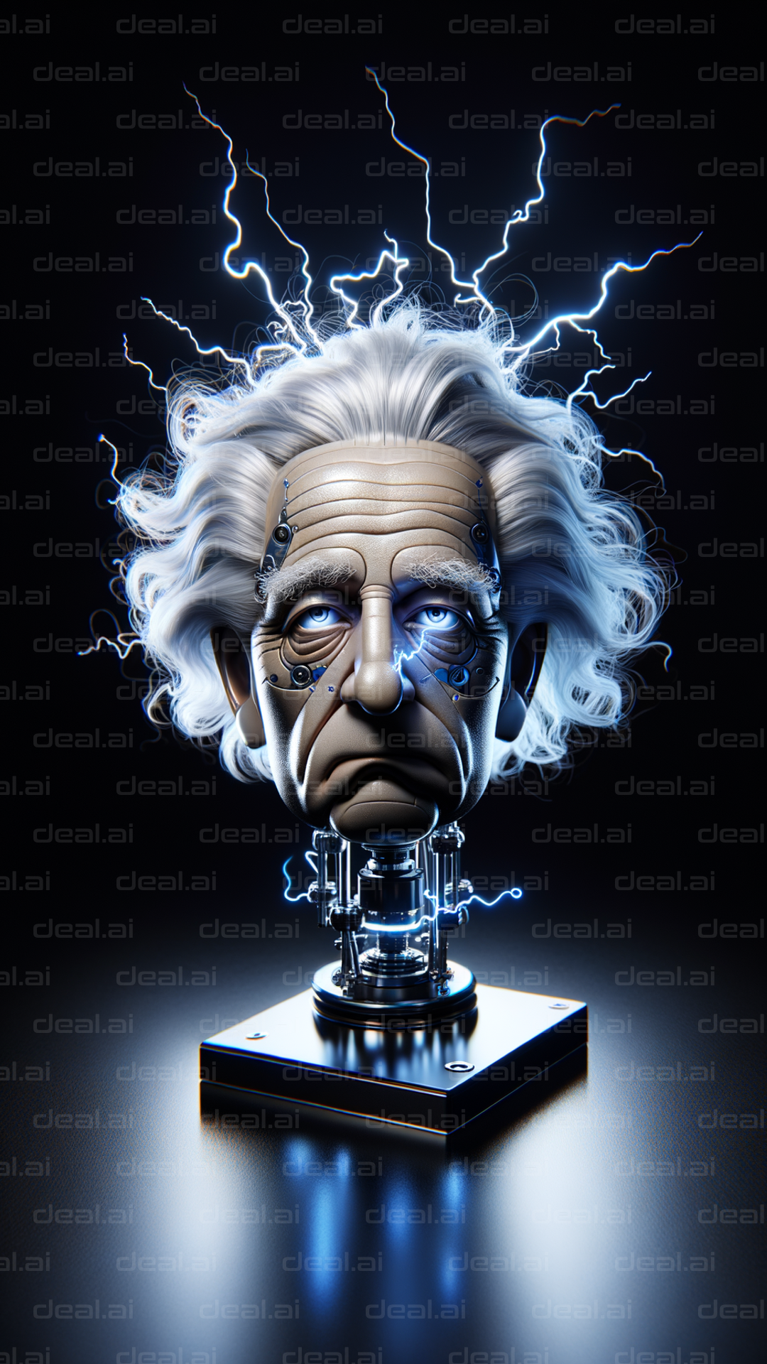 "Electrified Genius Sculpture"