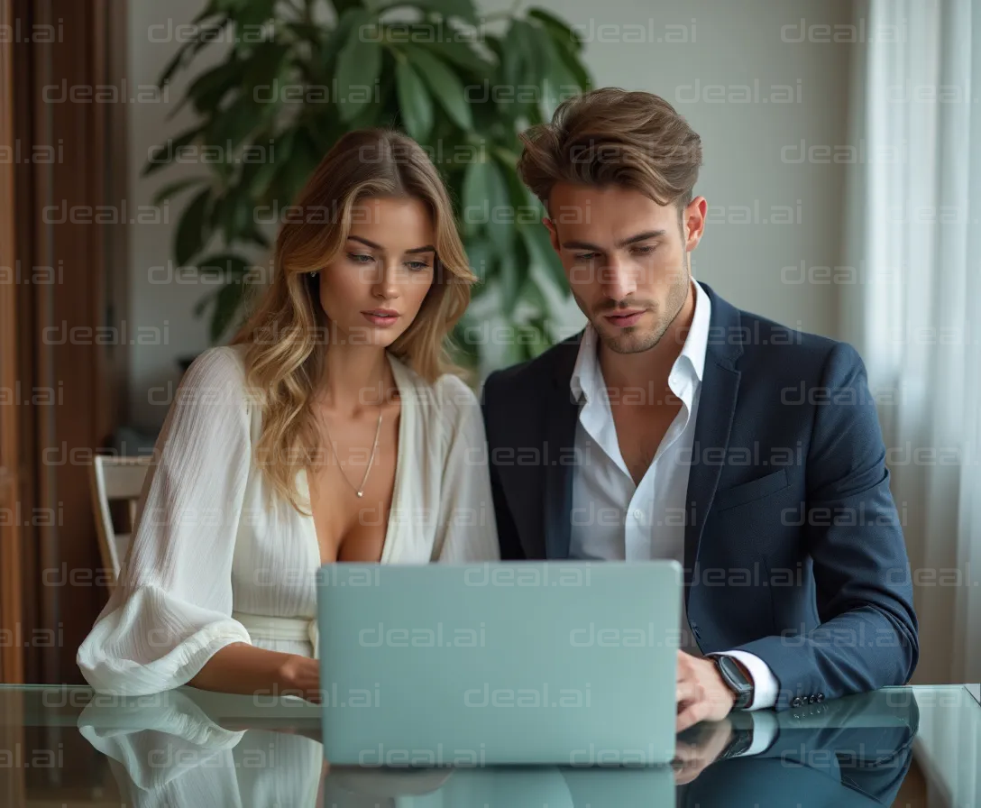 Business Discussion Over Laptop