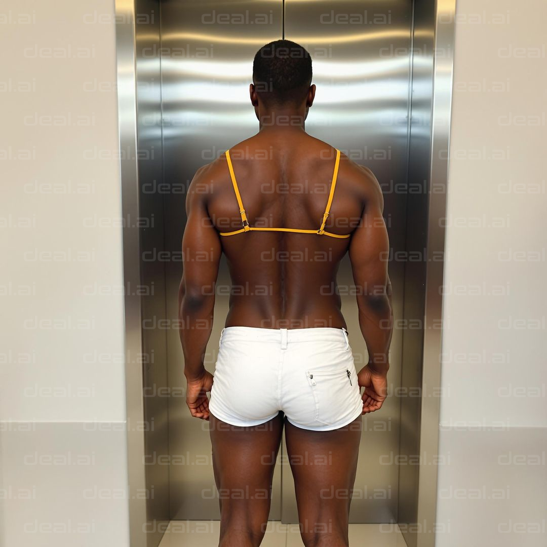 Fashion Statement in the Elevator