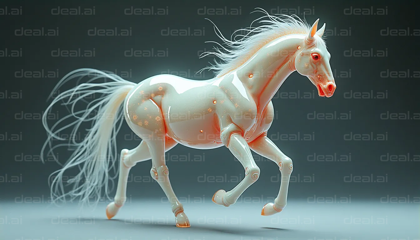 Futuristic Robotic Horse Display