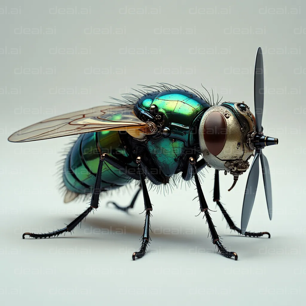 "Steampunk Mechanical Fly"