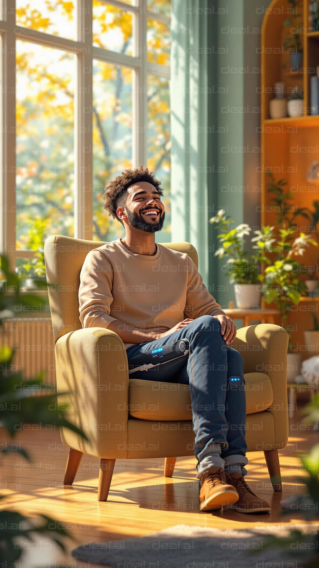 Sunlit Serenity Indoors