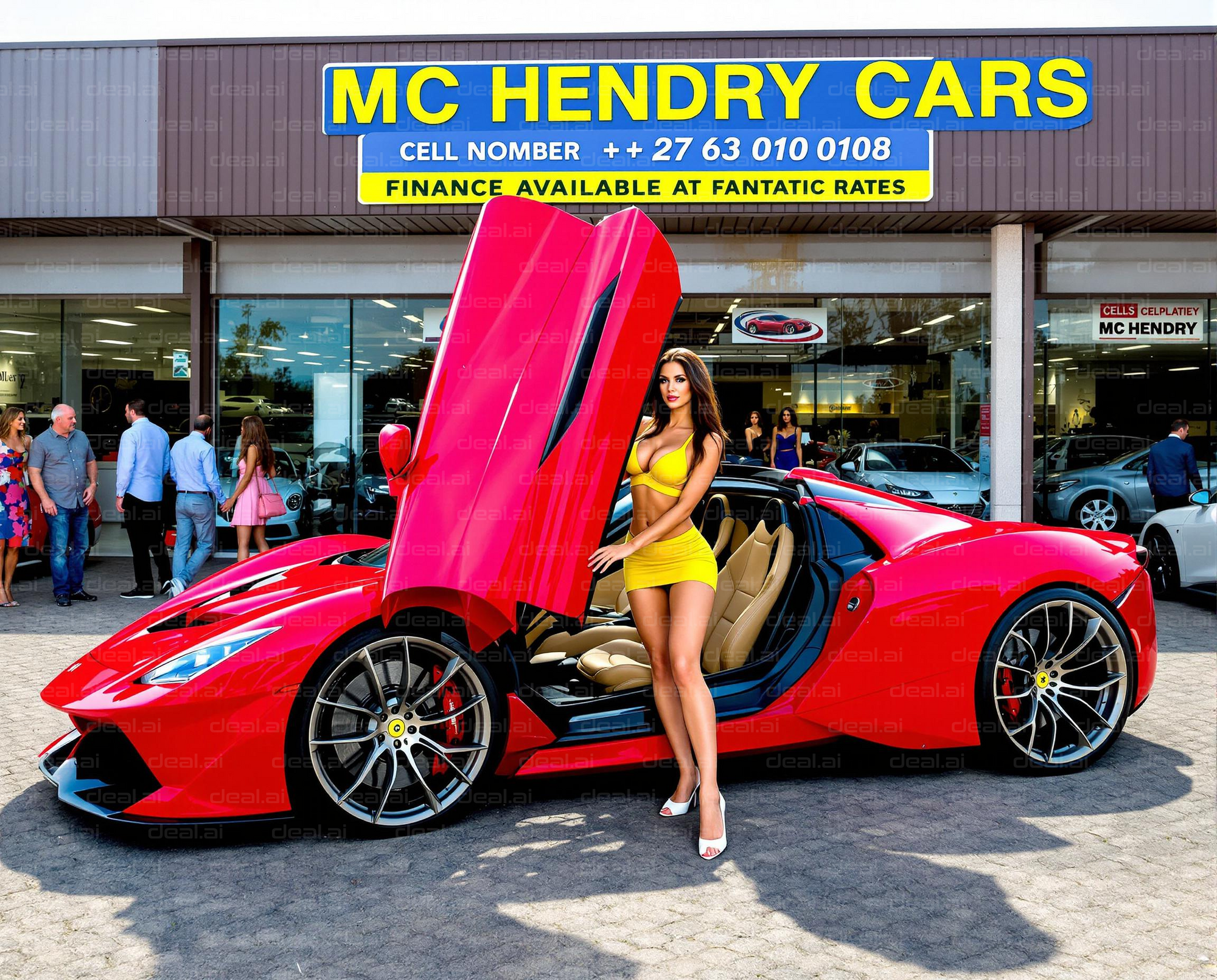 Red Supercar at Mc Hendry Cars