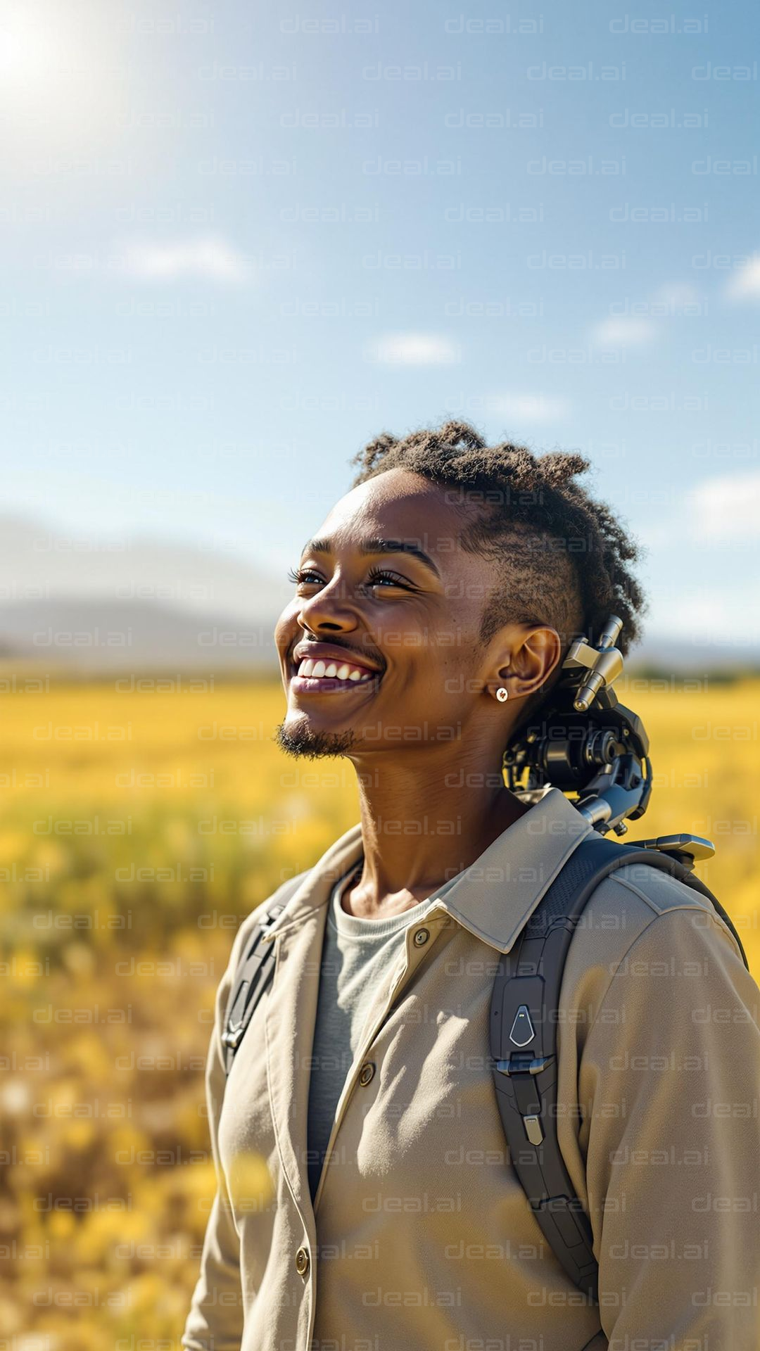 Joyful Adventure in the Sunlit Field