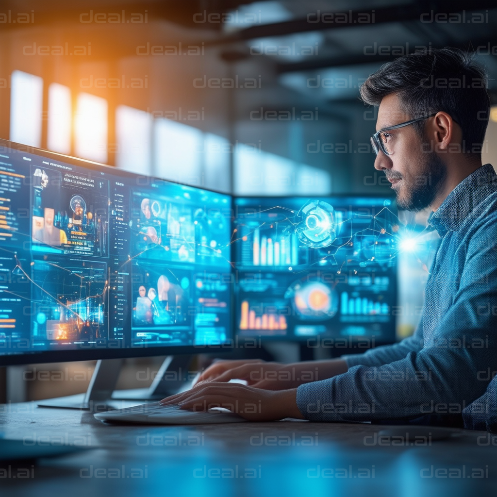 Data Scientist Analyzing Big Data Systems