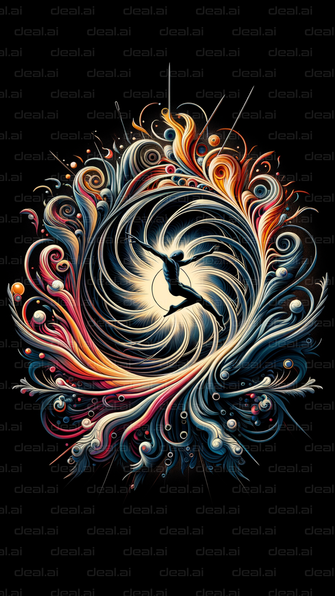 Vibrant Dance of Light and Color