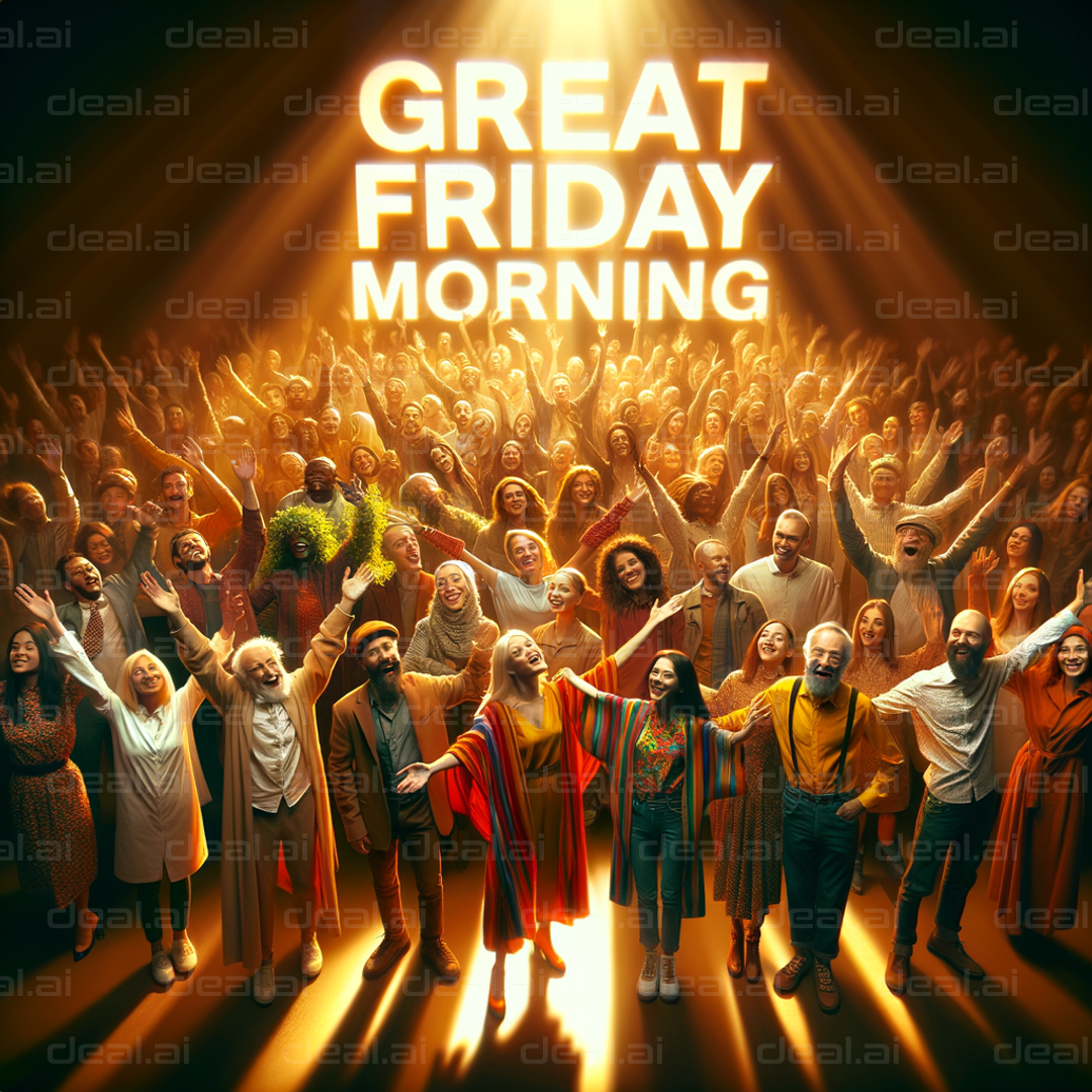 "Joyful Friday Morning Crowd"