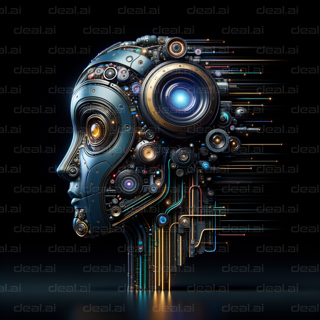 "Futuristic Cyborg Profile"