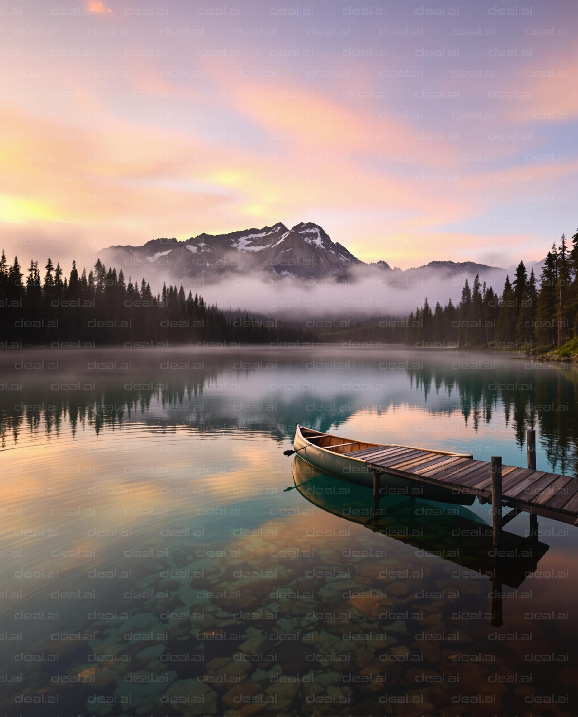 Peaceful Lake at Sunrise