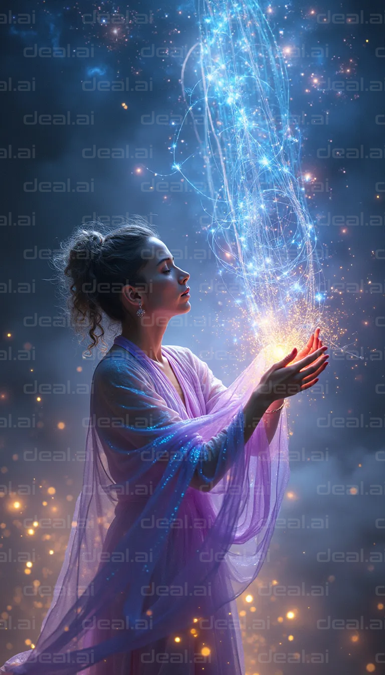 Mystical Light in Her Hands