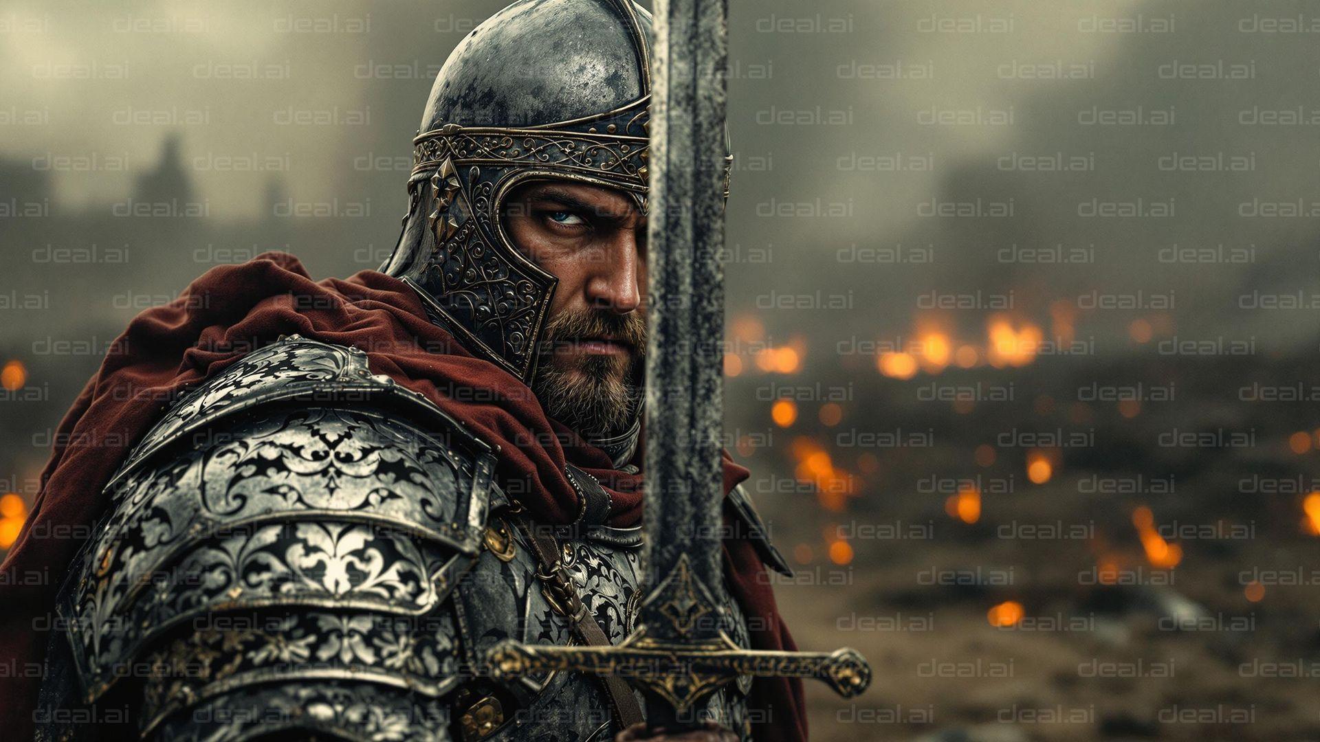 Knight in Battle Stance