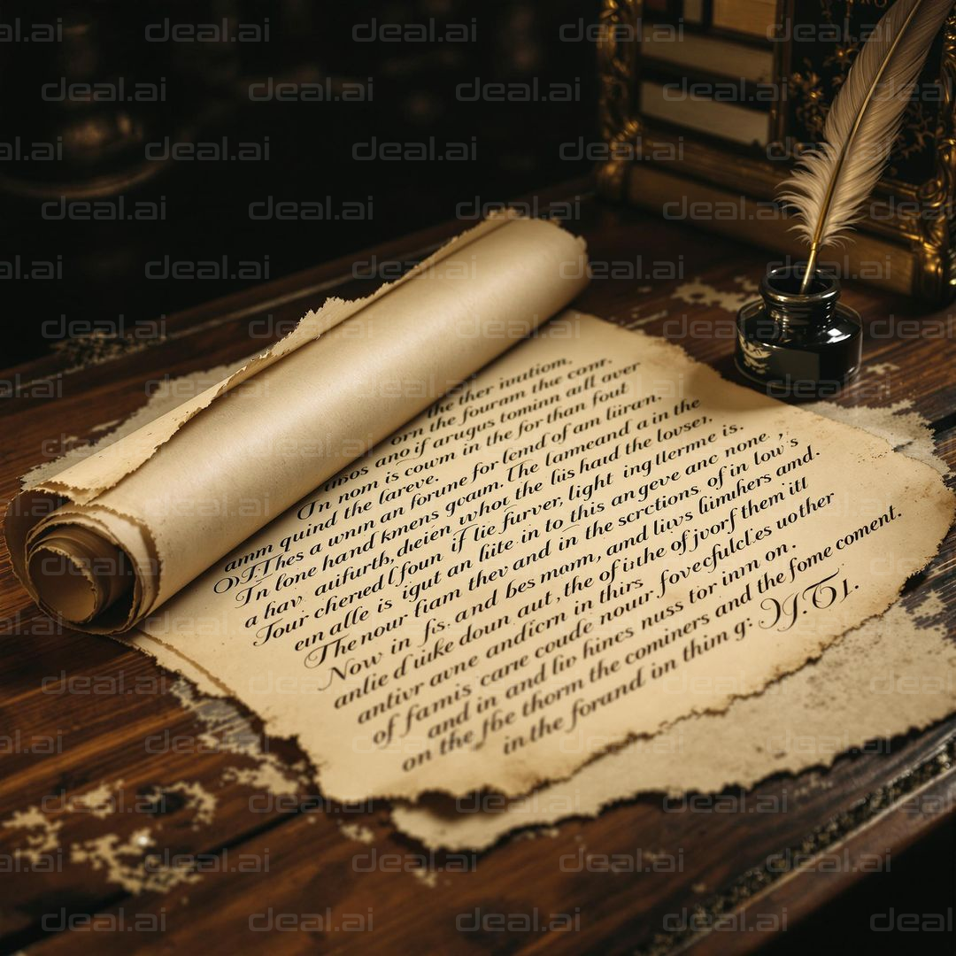 Ancient Script and Quill Display