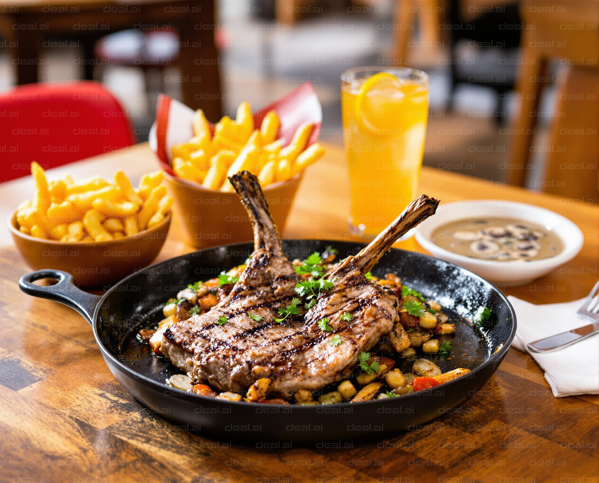 Sizzling Lamb Chops Delight