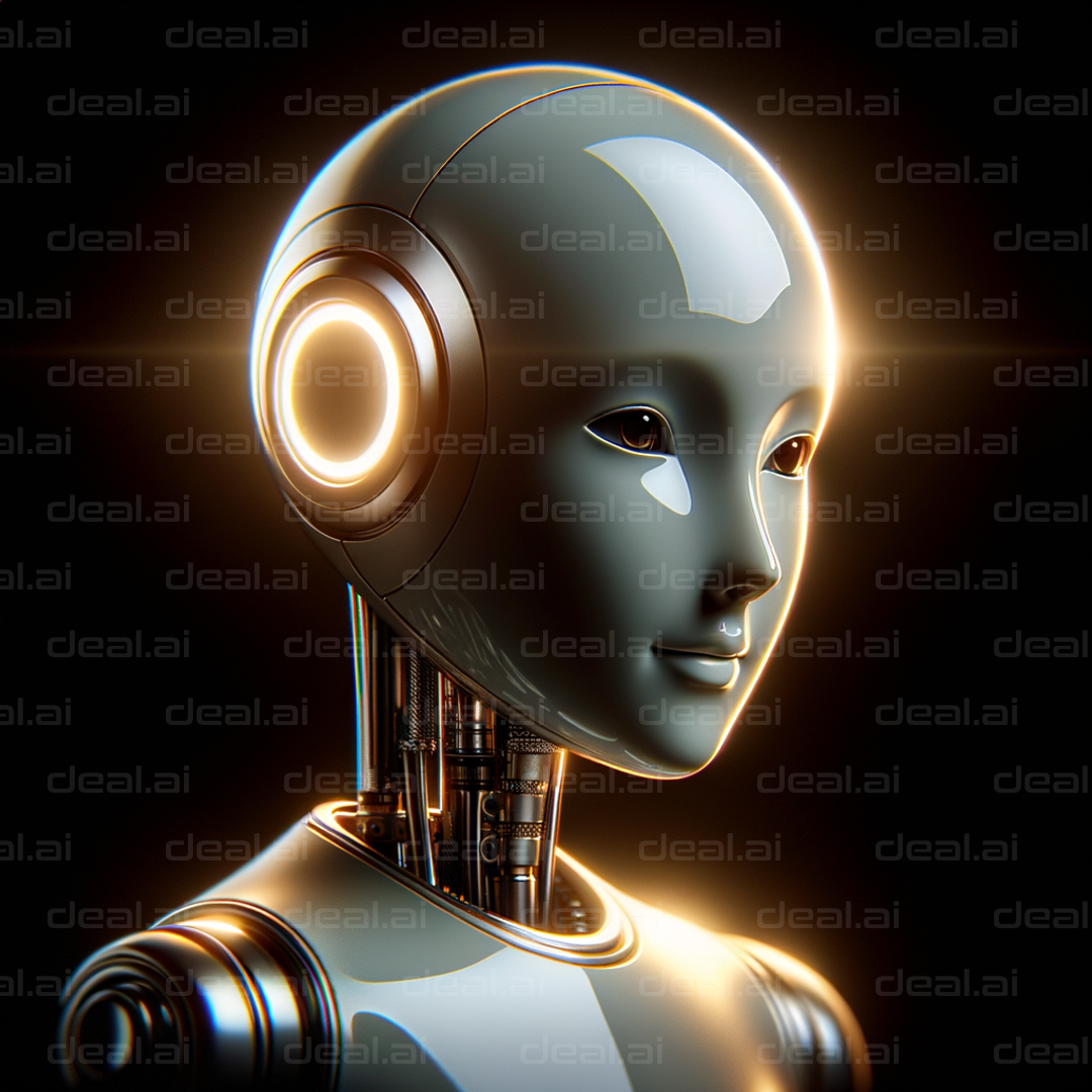 "Futuristic Robot Portrait"