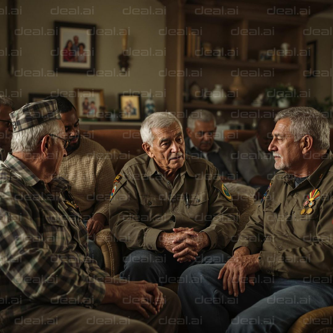 Veterans Reminiscing Together