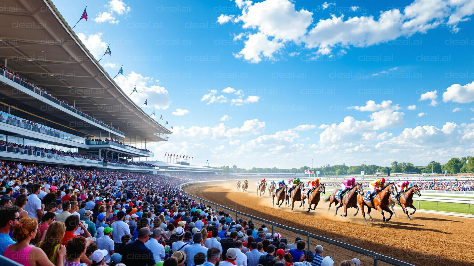 Thrilling Day at the Horse Races