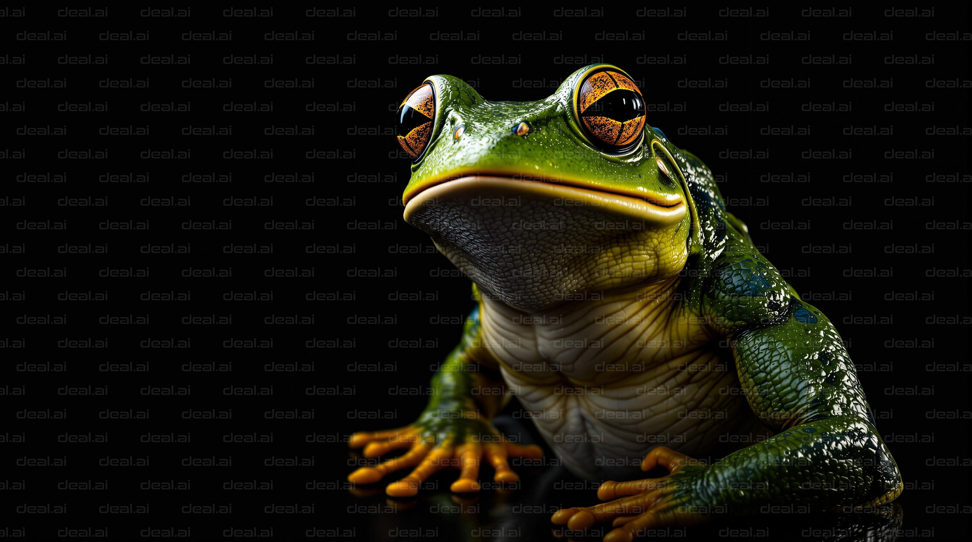 Vibrant Frog in the Spotlight