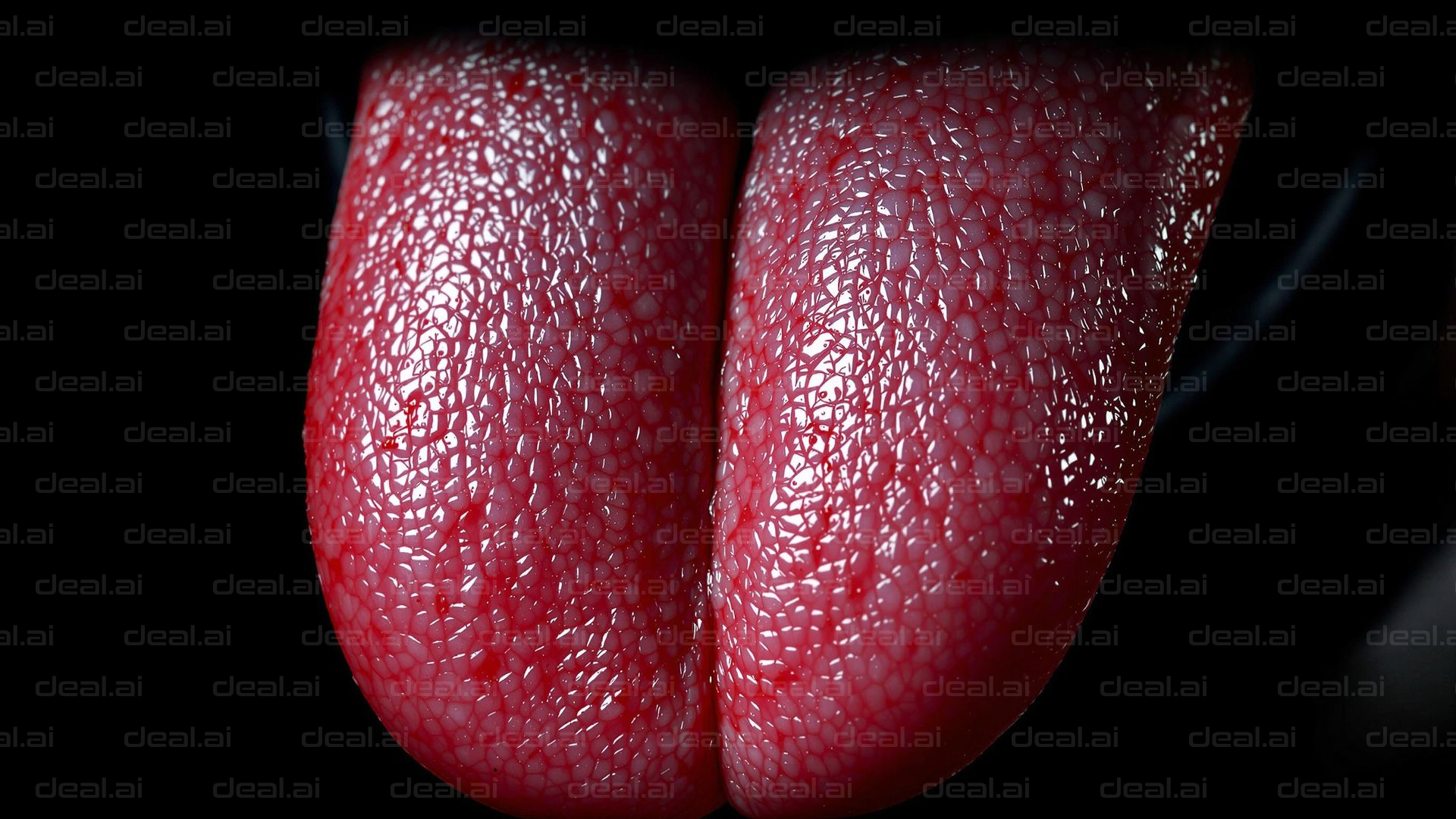 Close-Up of a Cat's Tongue