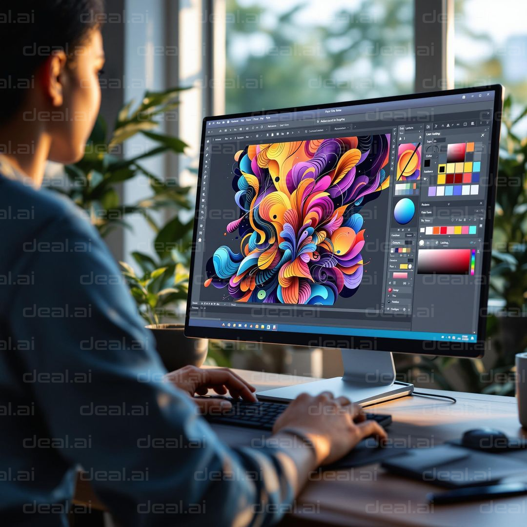 Digital Art Creation in Progress