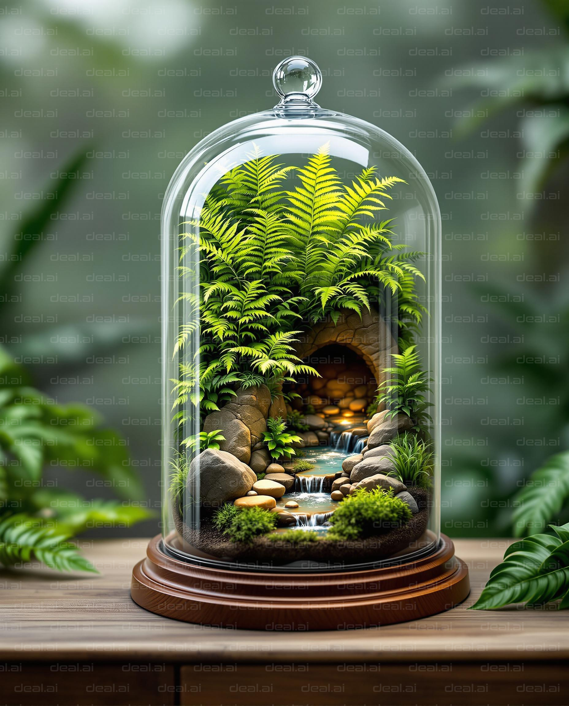 Miniature Forest Oasis in Glass