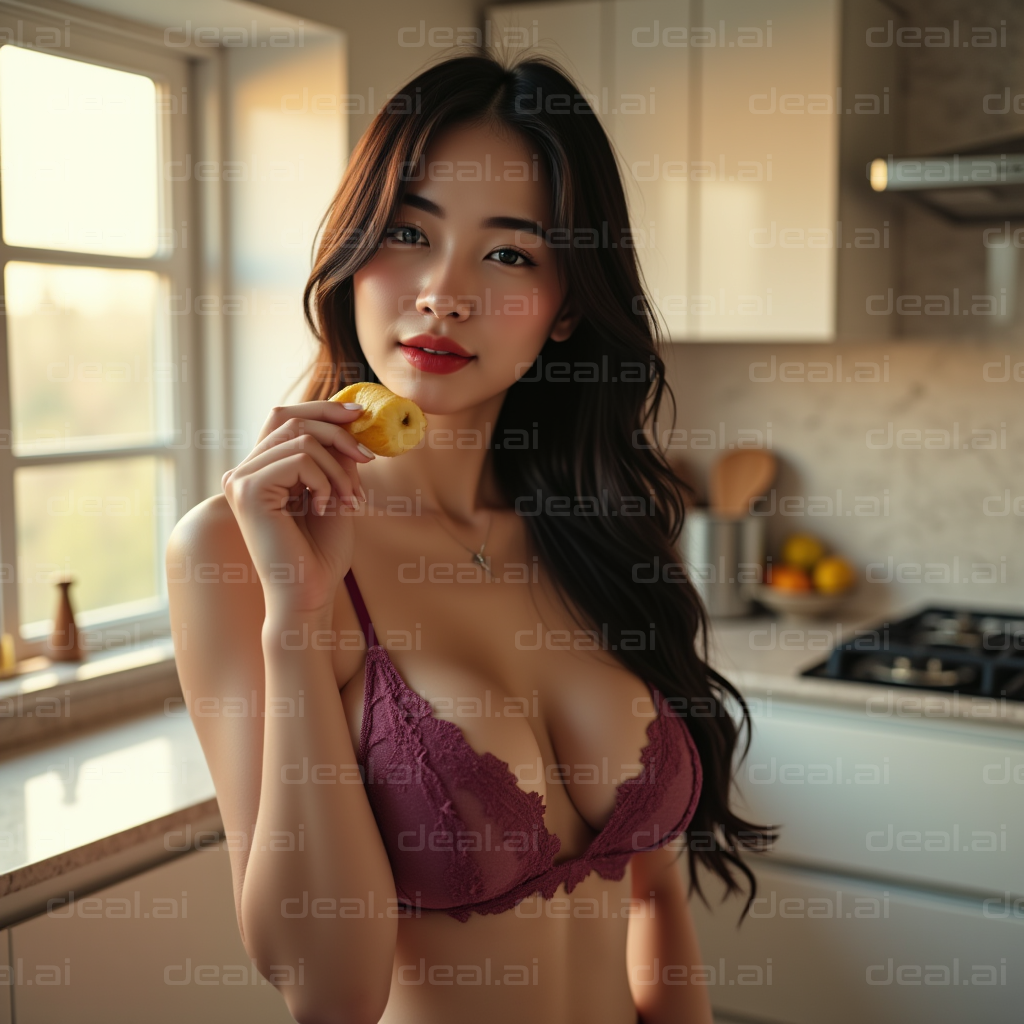 Sunny Kitchen Snack Time