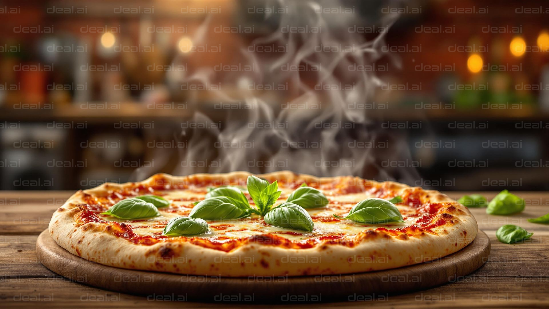 Steaming Hot Margherita Pizza
