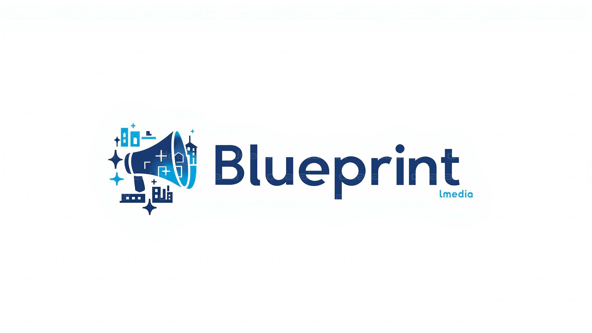 "Blueprint Media Logo Design"