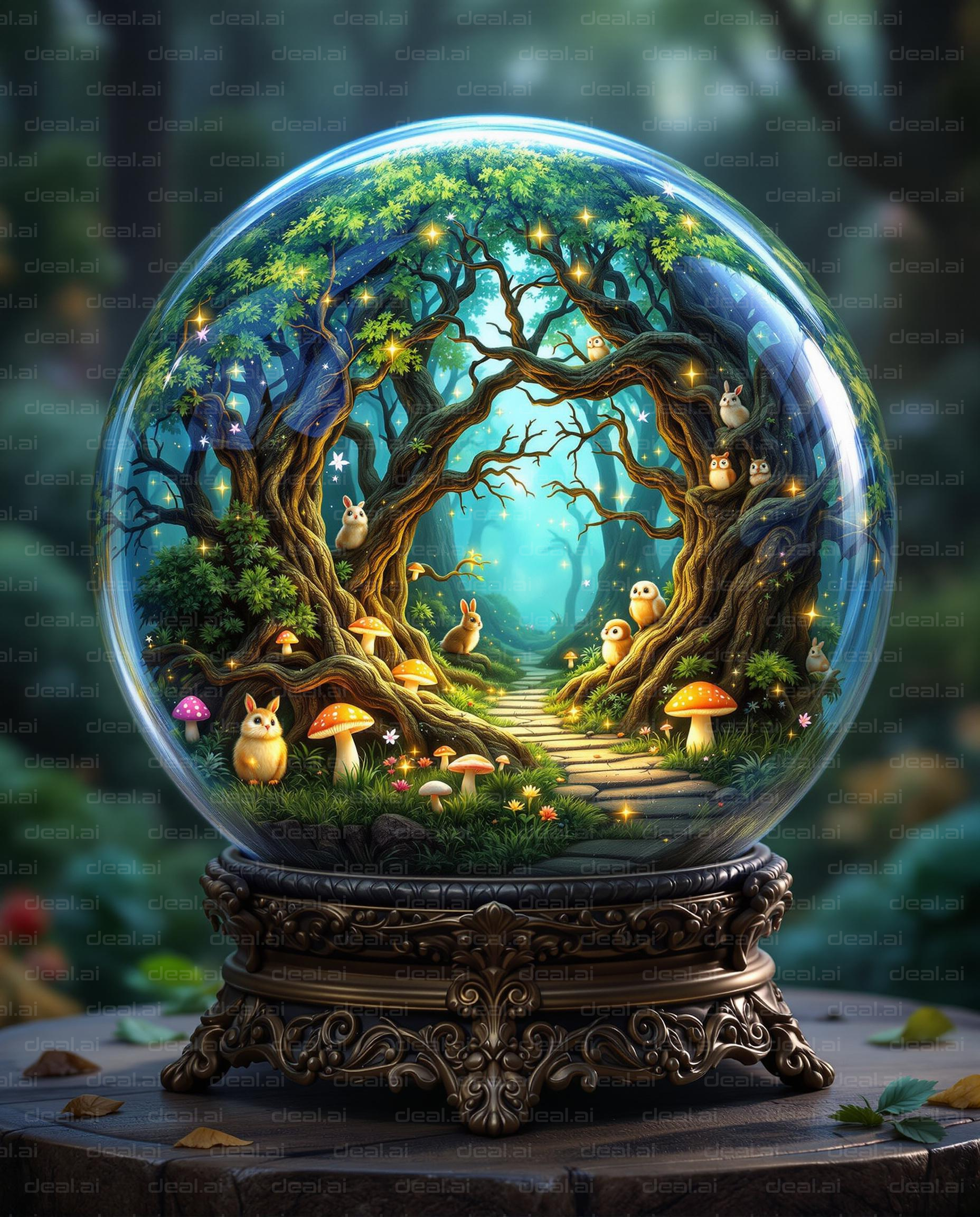 "Enchanted Forest in a Globe"